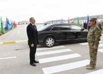Ali Baş Komandan İlham Əliyev Ağcabədidə hərbi hissədə yaradılan şəraitlə tanış olub (FOTO)