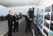 İlham Əliyev Qalağayın-Muğan Gəncəli avtomobil yolunun yenidənqurmadan sonra açılışında iştirak edib (FOTO)
