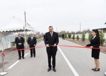 İlham Əliyev yenidən qurulan Suqovuşan-Həşimxanlı avtomobil yolunun açılışında iştirak edib (FOTO)