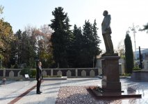 Prezident İlham Əliyev Tərtər rayonuna səfərə gəlib (FOTO)