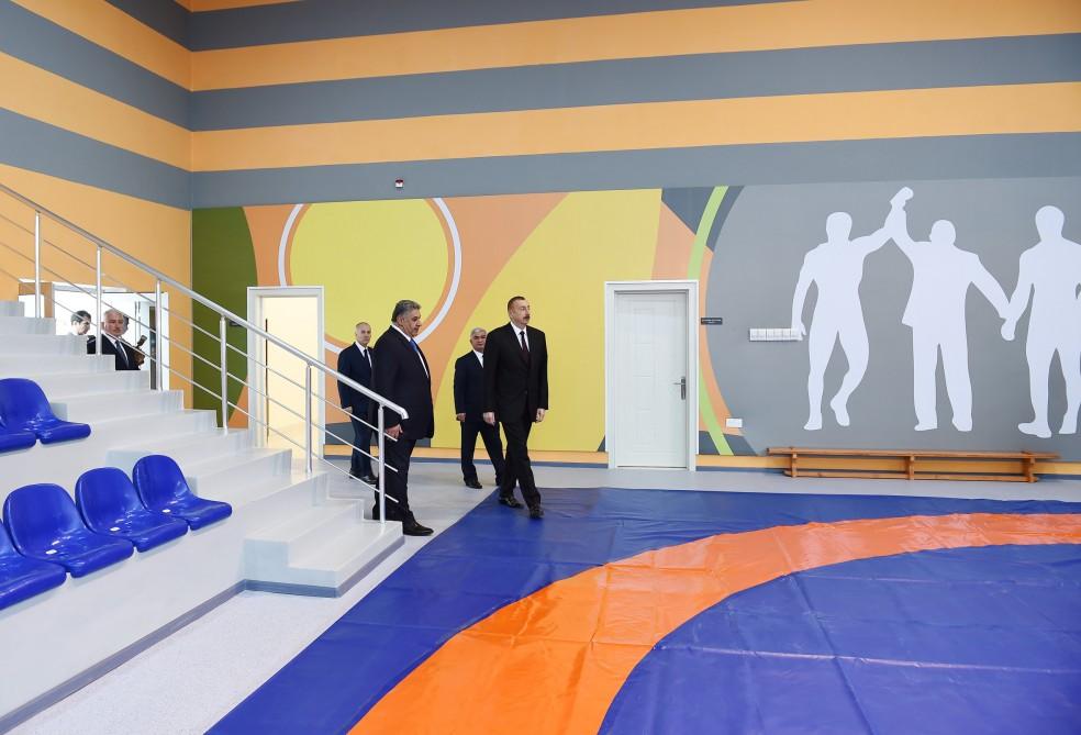 Prezident İlham Əliyev Ağcabədi Olimpiya İdman Kompleksinin açılışında iştirak edib (FOTO) (YENİLƏNİB)