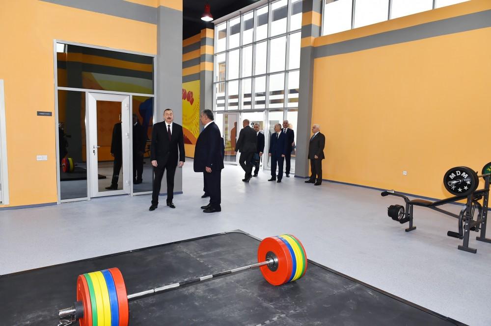Prezident İlham Əliyev Ağcabədi Olimpiya İdman Kompleksinin açılışında iştirak edib (FOTO) (YENİLƏNİB)
