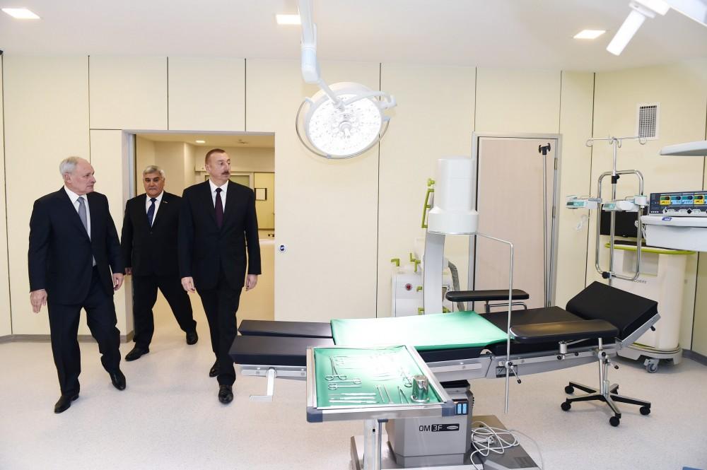 Prezident İlham Əliyev Sabirabad Rayon Mərkəzi Xəstəxanasının açılışında iştirak edib (FOTO)