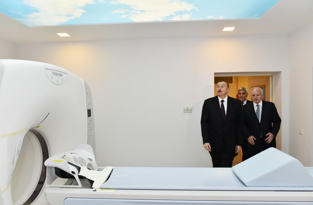Prezident İlham Əliyev Sabirabad Rayon Mərkəzi Xəstəxanasının açılışında iştirak edib (FOTO)