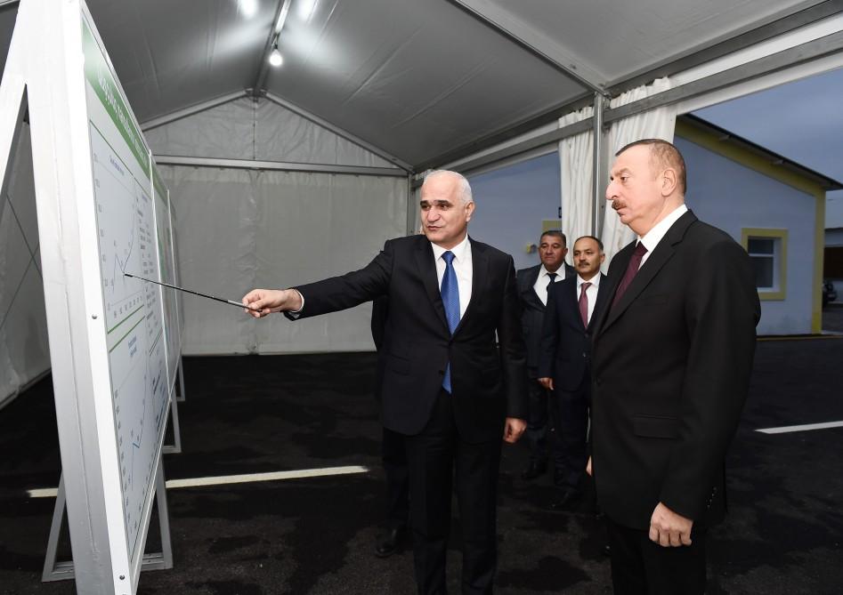 Prezident İlham Əliyev Sabirabadda Nizami kəndində quşçuluq fabrikinin fəaliyyəti ilə tanış olub (FOTO)