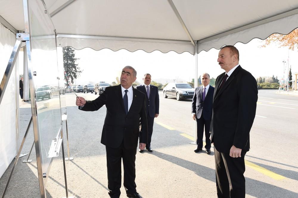 Prezident İlham Əliyev Tərtər-Seydimli-Qaradağlı-Sarov avtomobil yolunun açılışında iştirak edib (FOTO)