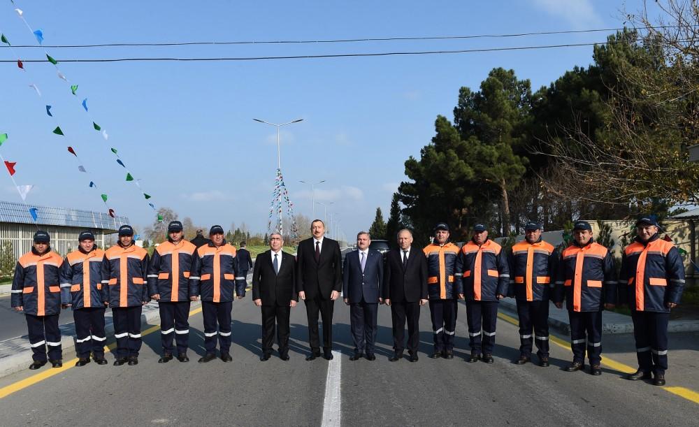 Prezident İlham Əliyev Tərtər-Seydimli-Qaradağlı-Sarov avtomobil yolunun açılışında iştirak edib (FOTO)