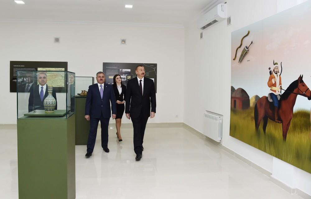 Azərbaycan Prezidenti Tərtər Tarix-Diyarşünaslıq Muzeyinin açılışında iştirak edib (FOTO)