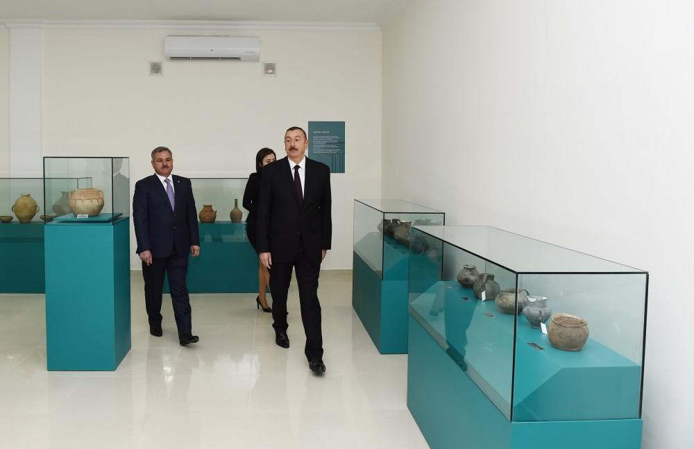 Azərbaycan Prezidenti Tərtər Tarix-Diyarşünaslıq Muzeyinin açılışında iştirak edib (FOTO)
