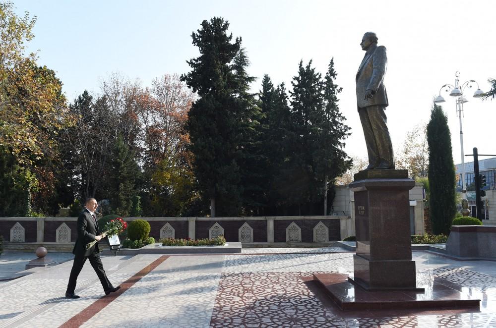 Prezident İlham Əliyev Tərtər rayonuna səfərə gəlib (FOTO)