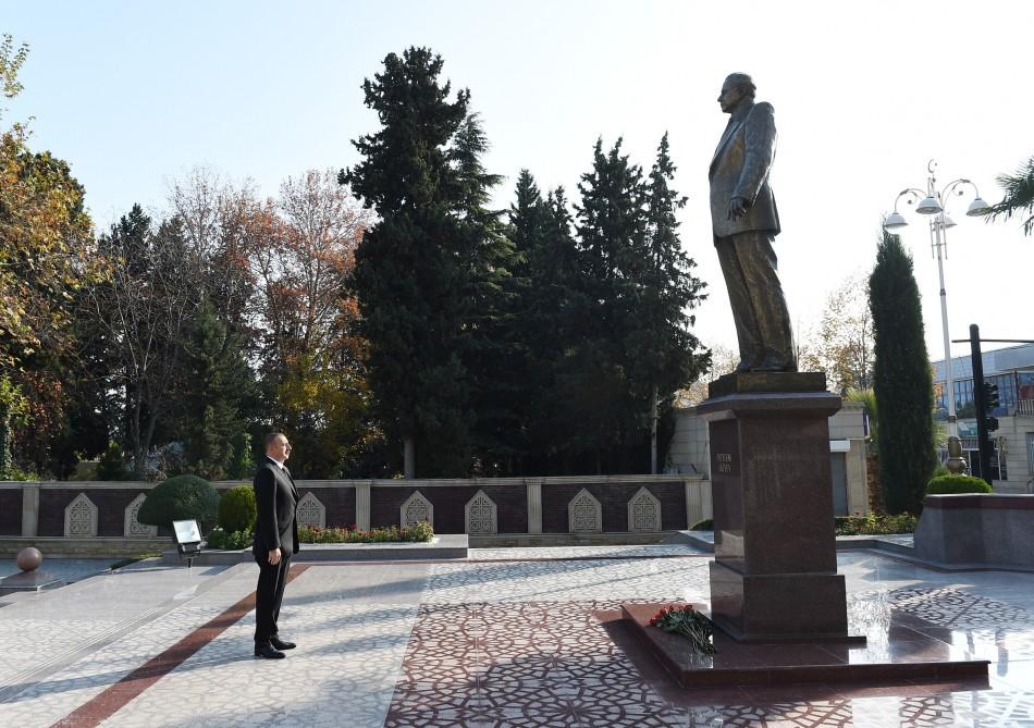 Prezident İlham Əliyev Tərtər rayonuna səfərə gəlib (FOTO)
