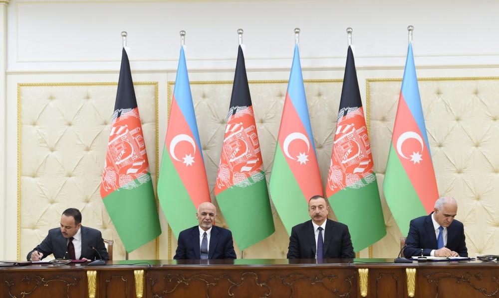 Azərbaycan-Əfqanıstan sənədləri imzalanıb (FOTO)