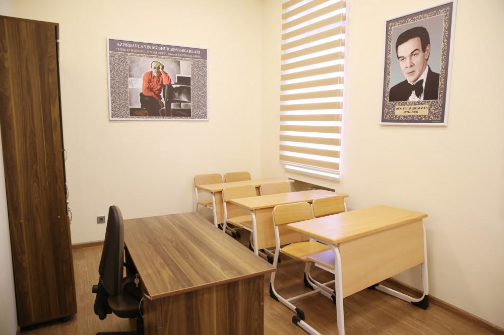 Birinci vitse-prezident Mehriban Əliyeva Rostropoviçlər adına Musiqi Məktəbinin yeni binasının açılışında iştirak edib (FOTO)