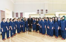 Prezident İlham Əliyev: Azərbaycanın müxtəlif yerlərində əlavə on xalça fabriki açılacaq (YENİLƏNİB) (FOTO)