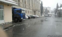 Şəkidə güclü qar başladı (FOTO/VİDEO)