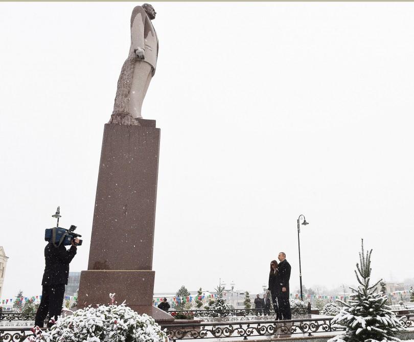 Prezident İlham Əliyev və birinci xanım Mehriban Əliyeva Quba rayonuna səfərə gəliblər (FOTO)