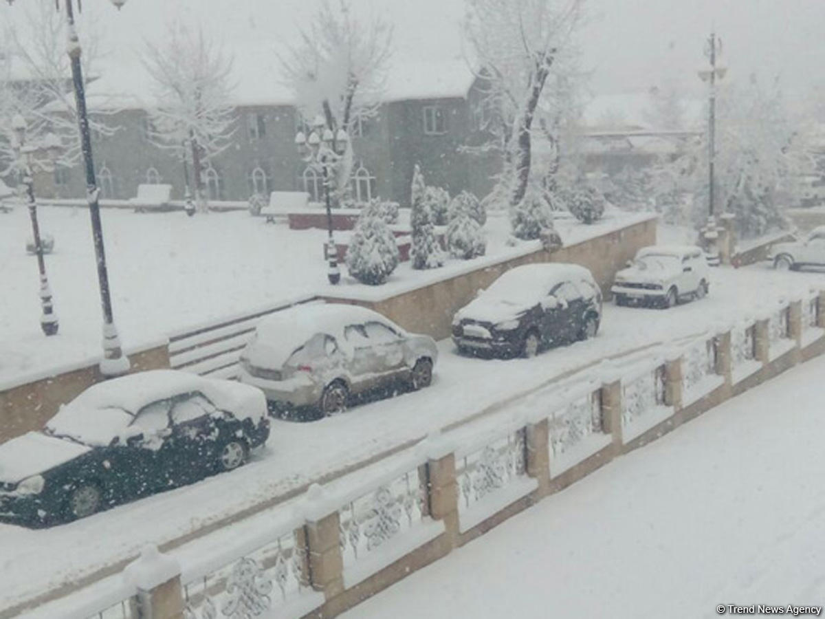 Lerikdə qarın hündürlüyü 35 santimetrə çatdı (FOTO)