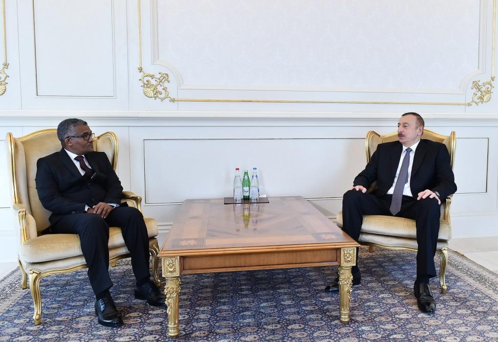 Prezident İlham Əliyev Sudan səfirinin etimadnaməsini qəbul edib (FOTO) (YENİLƏNİB)