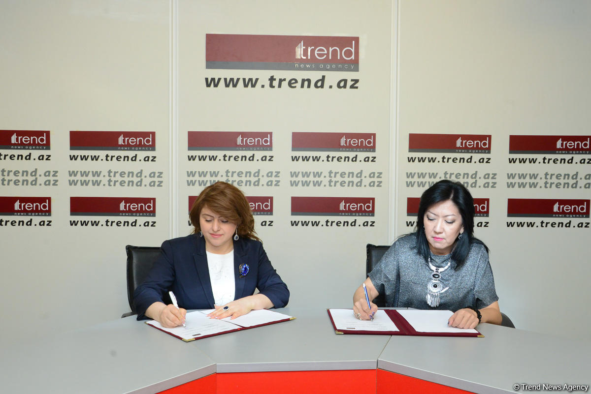 "Trend" və "Kazinform" arasında yeni əməkdaşlıq memorandumu imzalanıb (FOTO)