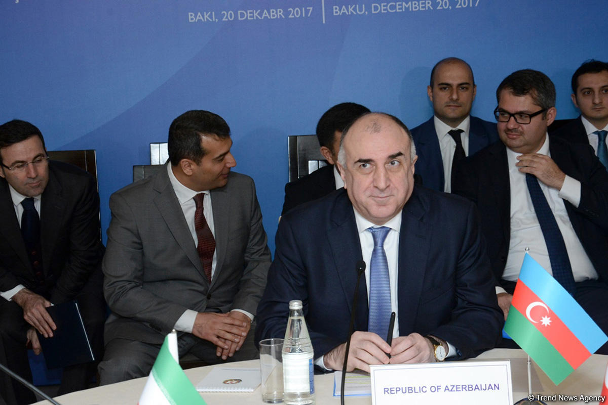 Azərbaycan, Türkiyə və İran xarici işlər nazirlərinin üçtərəfli görüşü başladı (FOTO)