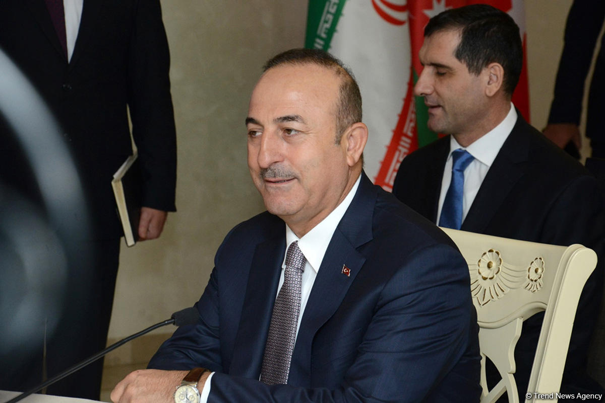 Azərbaycan, Türkiyə və İran xarici işlər nazirlərinin üçtərəfli görüşü başladı (FOTO)