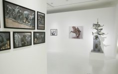 Heydər Əliyev Fondunun vitse-prezidenti Leyla Əliyeva Ömər Eldarovun fərdi sərgisinin açılışında iştirak edib (FOTO)