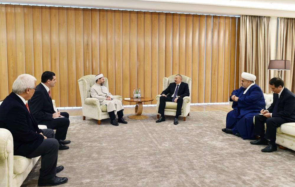 Prezident İlham Əliyev Türkiyənin Diyanət İşləri Başqanını qəbul edib (FOTO) (YENİLƏNİB)
