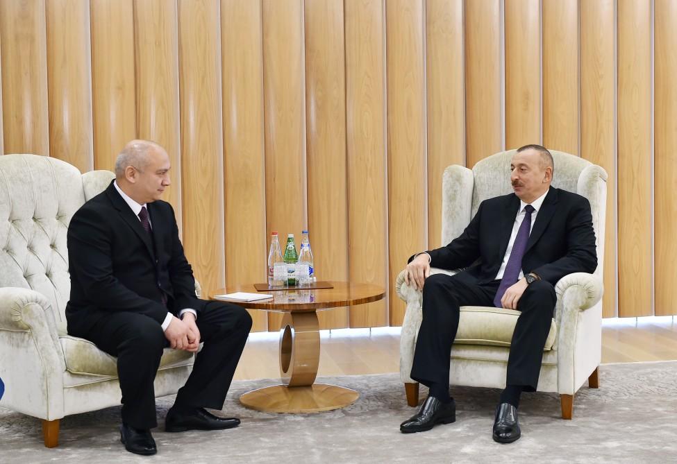 Prezident İlham Əliyev Özbəkistan Prezidentinin dövlət müşavirini qəbul edib (FOTO) (YENİLƏNİB)