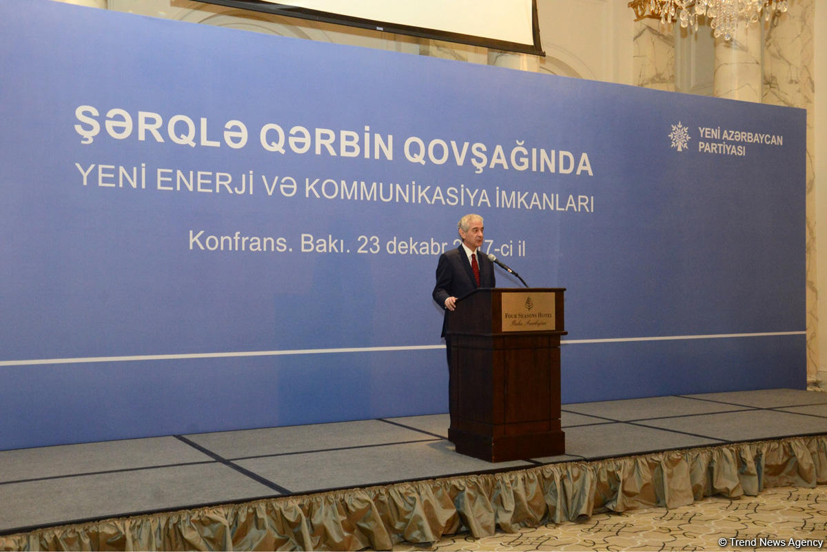 Bakıda "Şərqlə Qərbin qovşağında yeni enerji və kommunikasiya imkanları" adlı konfrans keçirilib (FOTO)