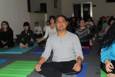 Heydər Əliyev Fondunun vitse-prezidenti Leyla Əliyeva yoqa üzrə ustad dərsində iştirak edib (FOTO)