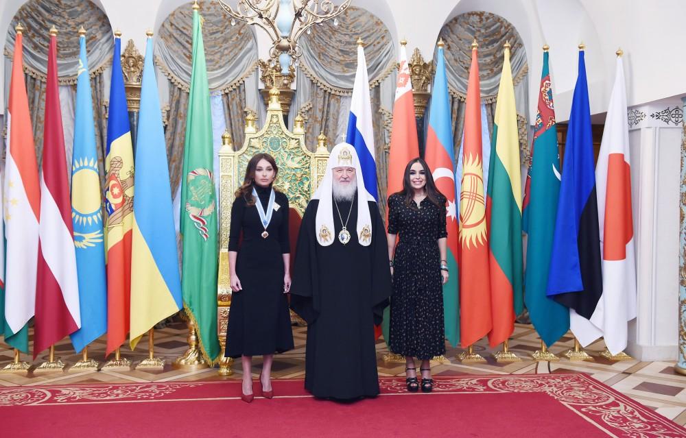 Azərbaycanın Birinci vitse-prezidenti Mehriban Əliyevaya Moskvada Müqəddəs Mələksima Knyaginya Olqa ordeni təqdim edilib (FOTO)