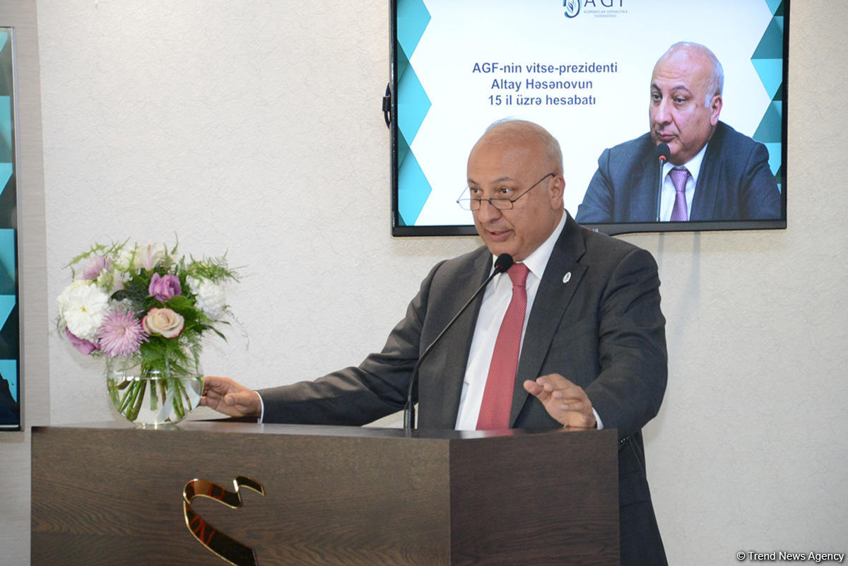 Altay Həsənov: Mehriban Əliyeva AGF-nin prezidenti seçildikdən sonra gimnastika növlərinin inkişafı üçün çox böyük işlər görülüb