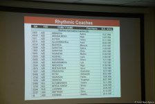 Bakıda FIG-nin bədii gimnastika üzrə üçüncü dərəcəli məşqçi kursları keçirilir (FOTO)