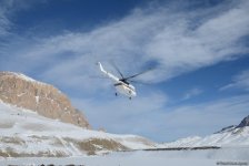 Qubada alpinistlərin axtarışı üzrə əməliyyat tədbirlərini əks etdirən - FOTO/VİDEO