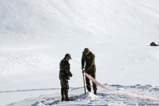Qubada alpinistlərin axtarışı üzrə əməliyyat tədbirlərini əks etdirən - FOTO/VİDEO