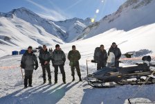 Qubada alpinistlərin axtarışı üzrə əməliyyat tədbirlərini əks etdirən - FOTO/VİDEO