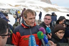 Qubada alpinistlərin axtarışı üzrə əməliyyat tədbirlərini əks etdirən - FOTO/VİDEO
