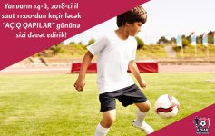 AZFAR uşaq və gənclər futbol məktəbi "Açıq qapılar" günü keçirəcək