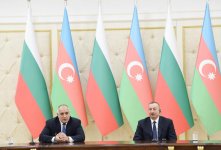Azərbaycan Prezidenti və Bolqarıstanın Baş naziri mətbuata bəyanatlarla çıxış ediblər (FOTO) (YENİLƏNİB)