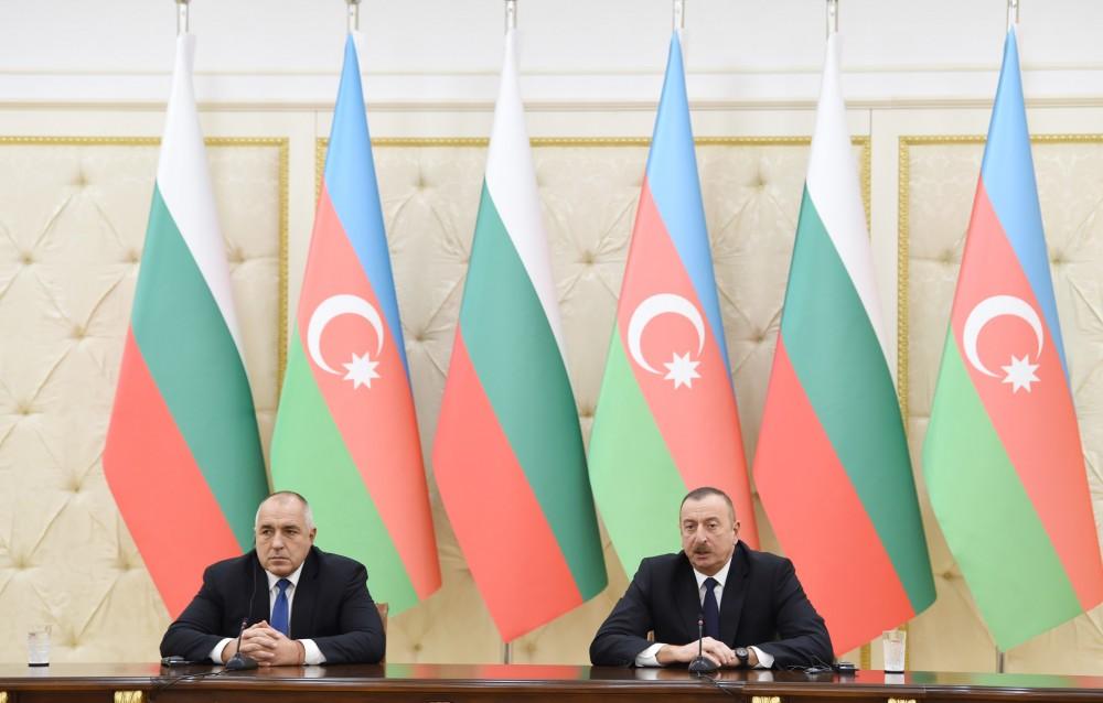 Azərbaycan Prezidenti və Bolqarıstanın Baş naziri mətbuata bəyanatlarla çıxış ediblər (FOTO) (YENİLƏNİB)