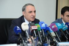 Korrupsiyaya qarşı Mübarizə Baş İdarəsi 2017-ci il ərzində görülmüş işlərə dair hesabatla çıxış edib (FOTO)