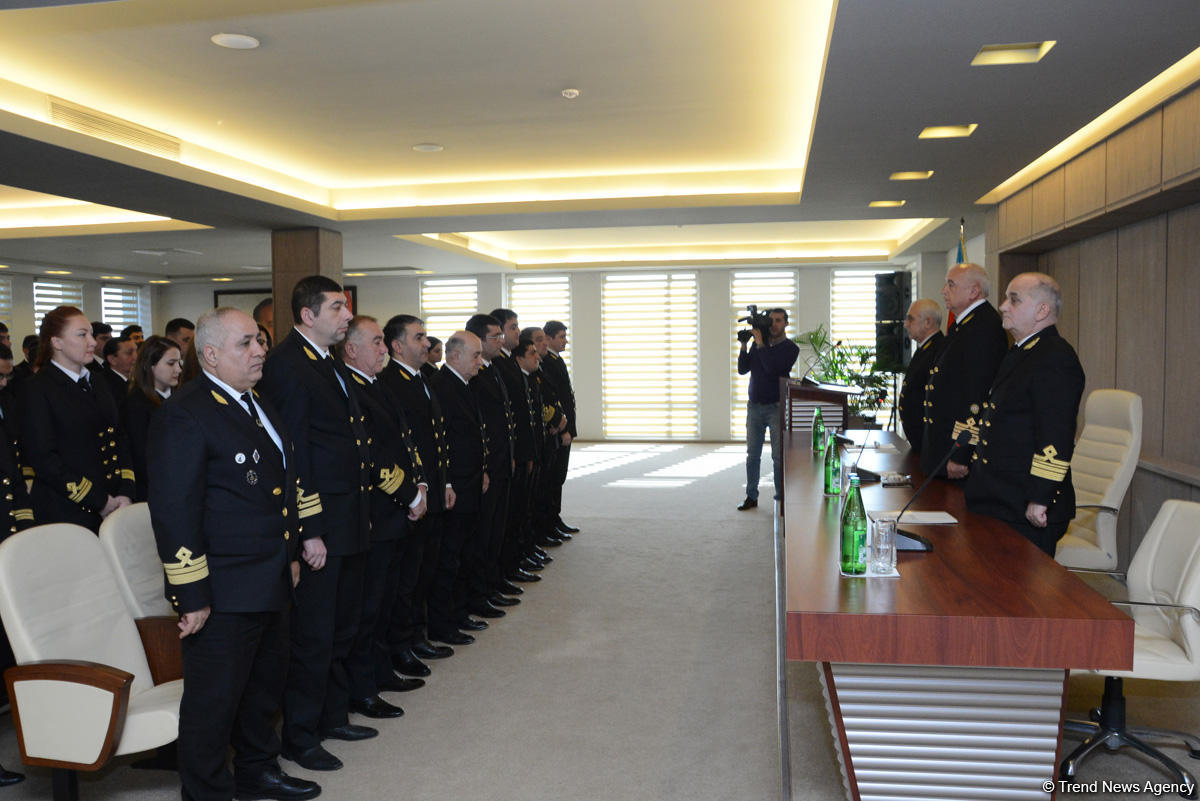 Dövlət Dəniz Agentliyində 20 Yanvar faciəsinin 28-ci ildönümü ilə bağlı mərasim keçirilib (FOTO)