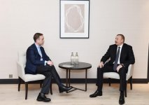 Prezident İlham Əliyev “Mastercard” şirkətinin idarə heyətinin üzvü ilə görüşüb