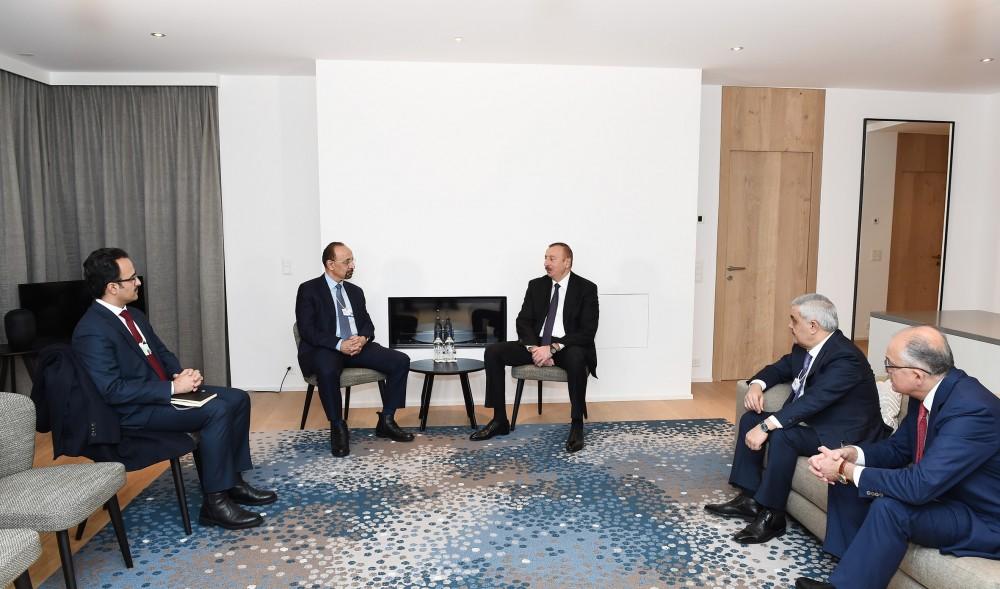 Prezident İlham Əliyevin Səudiyyə Ərəbistanının energetika, sənaye və təbii sərvətlər naziri ilə görüşü olub (FOTO)