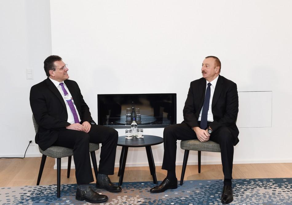 Prezident İlham Əliyev Avropa Komissiyasının enerji birliyi üzrə vitse-prezidenti ilə görüşüb (FOTO) (YENİLƏNİB)