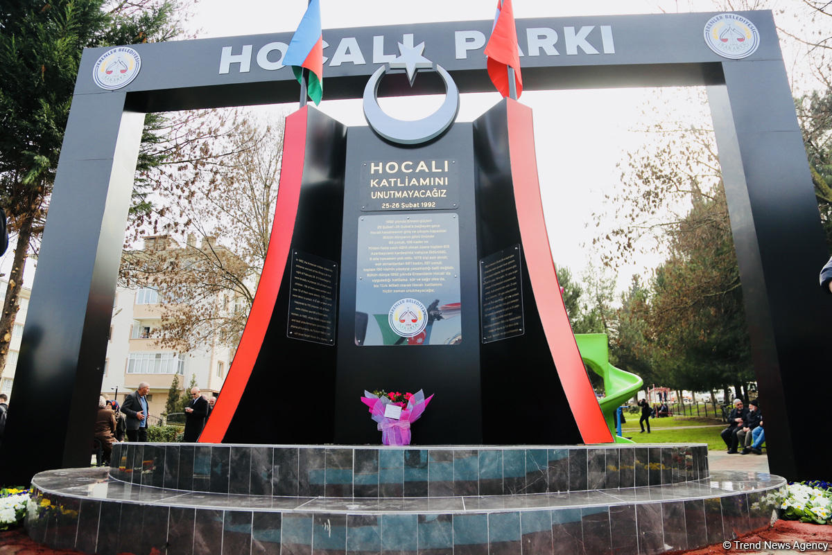 Sakaryada Xocalı soyqırımına həsr olunmuş abidə açılıb (FOTO/VİDEO)