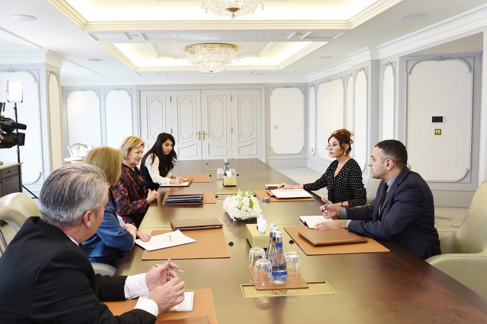 Birinci vitse-prezident Mehriban Əliyeva Böyük Britaniya Baş nazirinin ticarət elçisi ilə görüşüb (FOTO)
