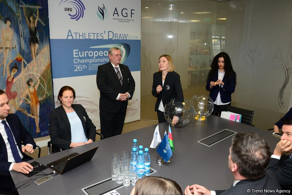 Bakıda keçiriləcək batut gimnastikası üzrə Avropa çempionatı iştirakçılarının çıxış ardıcıllığı bəlli olub (FOTO)