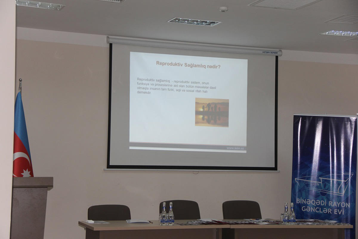 Gənclər reproduktiv sağlamlıq və ailə planlaşdırılması ilə bağlı maarifləndirilib (FOTO)