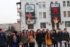 Azərbaycan ictimaiyyəti Xocalı soyqırımı qurbanlarının xatirəsini yad edir (FOTO)